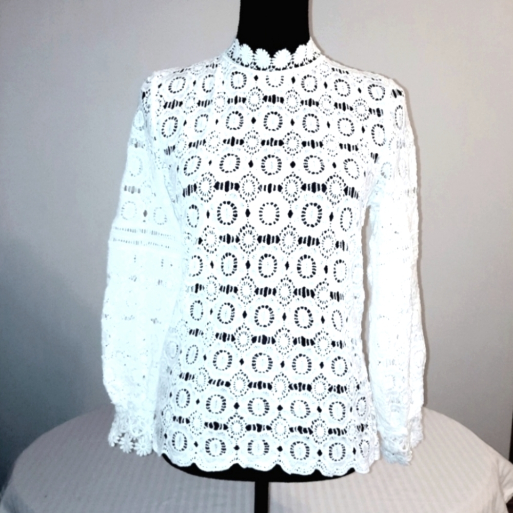 White Lace Women's Top